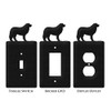 SWEN Products Great Pyrenees Metal Wall Plate Cover (Single Switch,