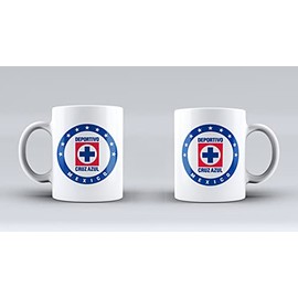 Taza sublimada personalizada Cruz Azul equipo futbol coleccionable 11 onzas