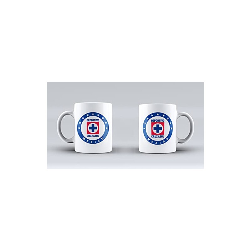 Taza sublimada personalizada Cruz Azul equipo futbol coleccionable 11 onzas
