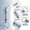 SAVITA 2pcs Titanium Alloy Detachable Key Chain Swivel Key Chain