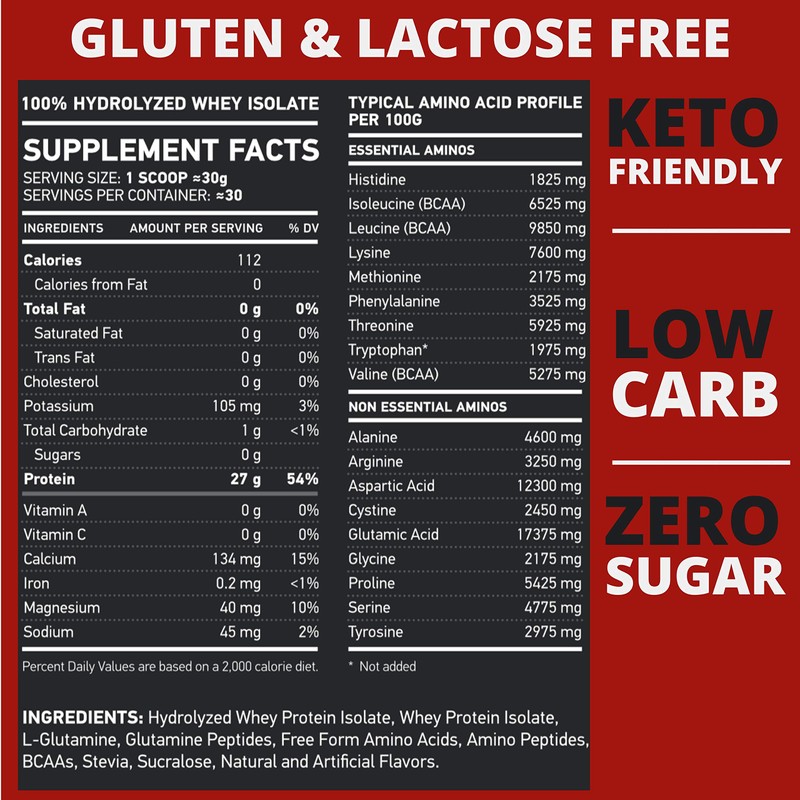 NAR Labs Hydrolyzed Whey Protein Isolate 2 lbs. Vanilla