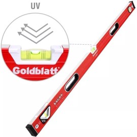 GOLDBLATT 48in Torpedo Level 3 Vials Die Cast Aluminum Level