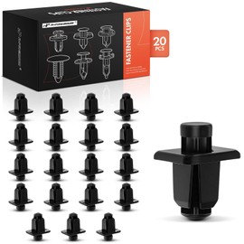 A-Premium 20 PCS Nylon Cowl Grille Car Retainer Fastener Push Pin Clips Compatible with Nissan Pickup 1995 1996 1997 - for 6mm x 6mm