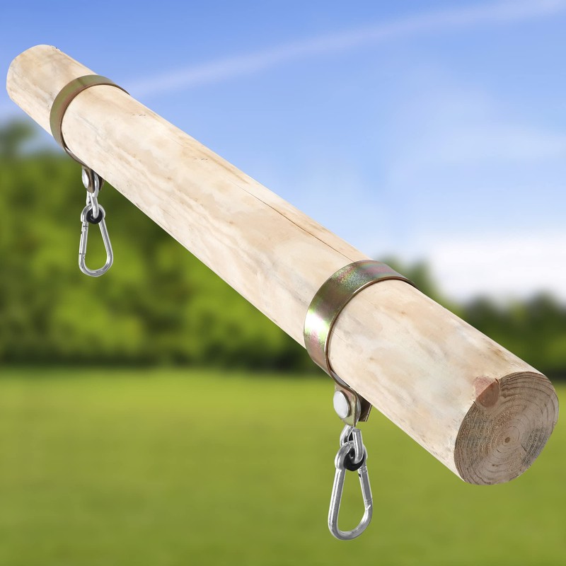 KOTARBAU® Swing Hook 120 mm Round Wood Carabiner Hook Swing