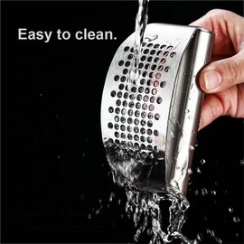 Garlic Press Rocker Stainless Steel,Garlic Mincer Garlic Crusher Tools, Garlic Smasher,Dishwasher Safe