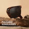 Cyxus P1577 Folding Sunglasses, Polarized Lenses, UV Protection, Small Face