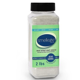 SMELLEZE Natural Dead Animal Odor Removal 2 lbs Powder: Eliminate Dead Rat, Mice, Squirrel, Chipmunk, Raccoon & Bat Smell. Safe for Indoor & Outdoor Use