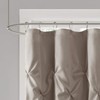 Madison Park Laurel Taupe Shower Curtain, Pieced Transitional Shower Curtains