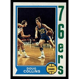 1974 Topps # 129 Doug Collins Philadelphia 76ers (Basketball Card) EX 76ers Illinois St