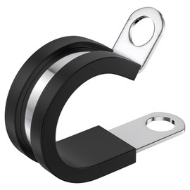 50 PCS 3/4 Inch Cable Clamps, 304 Stainless Steel Cable Clamps, Insulated Clamp, Hose Clamp, Pipe Clamp, Sturdy Clamp, and Wire Clamp by RTHIEAI