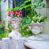 LC LCdecohome Face Flower Pot Head-Planters Succulent - 10 Inch