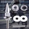 MEAJOO 4Pcs Spike License Plate Screw Fasteners Kit, Decorative Anti-Theft