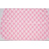 Blue Waterproof Meal Apron Bias Pink