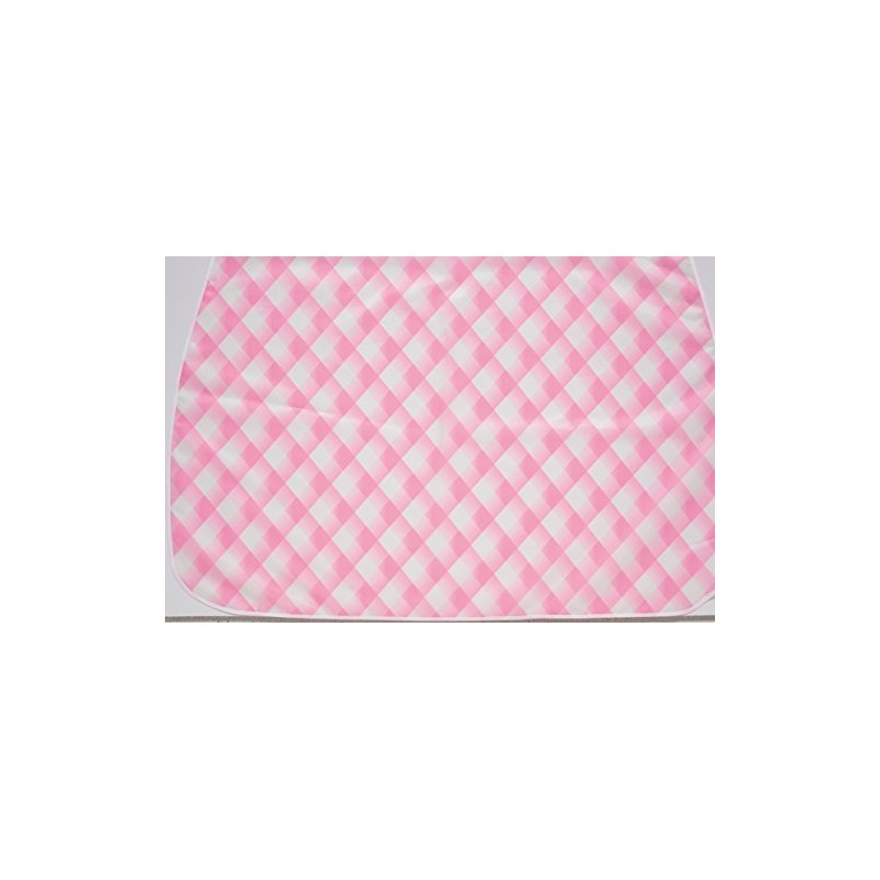Blue Waterproof Meal Apron Bias Pink