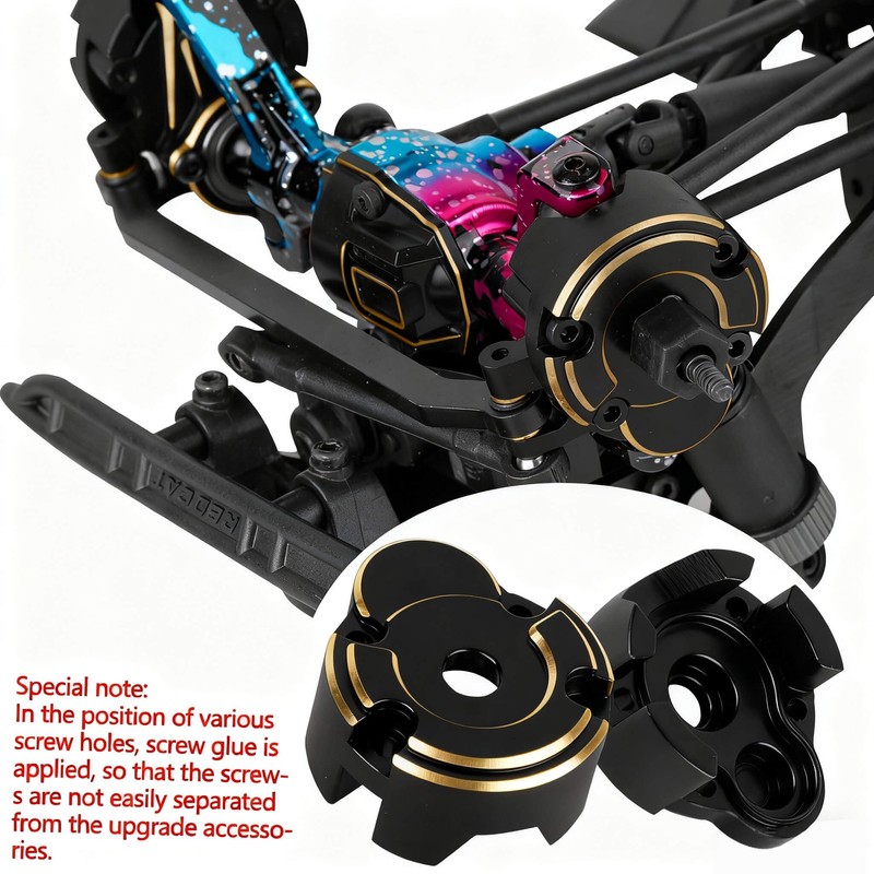Hcespuos RC Upgrades Parts for 1/18 Red cat Ascent-18 RC