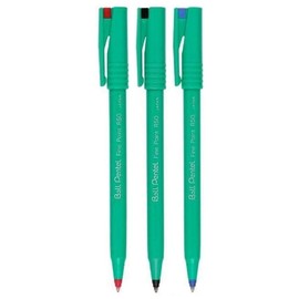 Pentel Assorted Colour Pack R50 Rollerball Ball Pen Pens Fine 0.8mm Cushioned Nib Tip 0.4mm Line Width 77% Recycled (1 Of Each Colour - Black Blue Red - 3 Pens)
