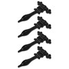 Hammer and Tongs - Ornate T-Hinge - W155mm - Black