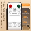 Smart Remote Control Night Light Socket,2AC+3USB Fast Charging,Wall Outlet Night