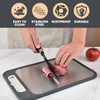 Cutting Board Stainless Steel, 3 in 1 with Built-in Garlic