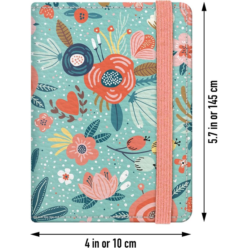 funda de pasaporte para mujeres y niños, con protección RFID,