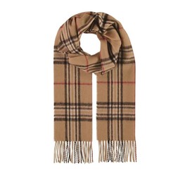 FRAAS Cashmere Wool Blend Scarf - The Plaid for Women, camel