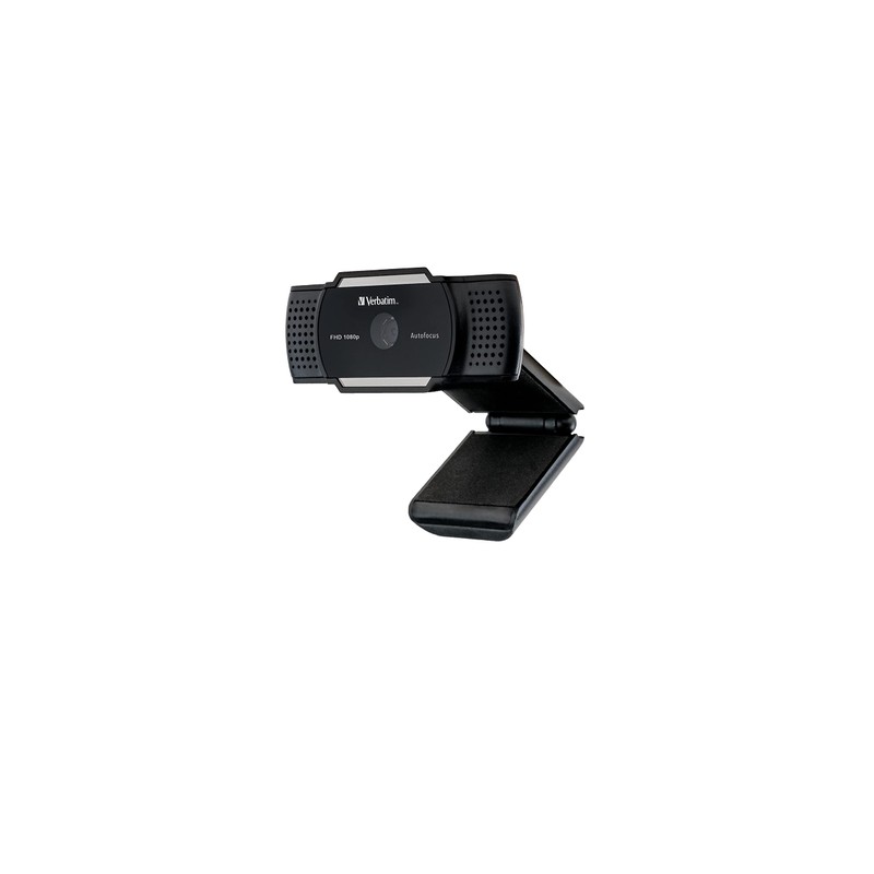 Verbatim Webcam with Microphone, External Camera for Computer or Laptop