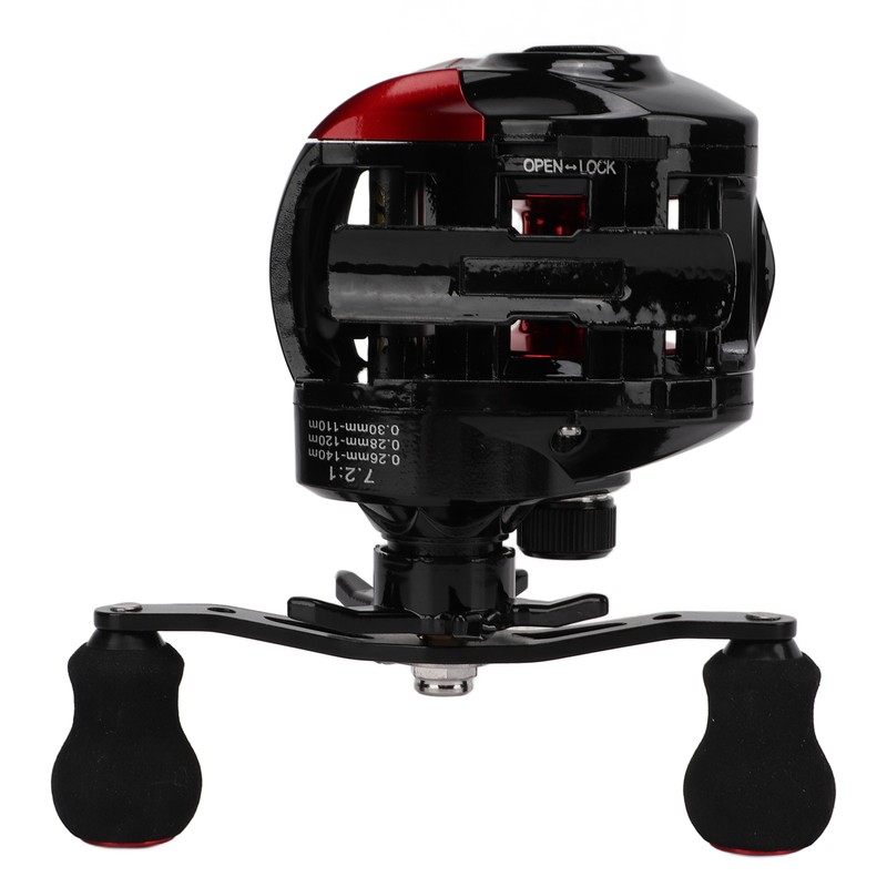 7.2:1 High Speed Baitcasting Reel Strong Braking Force Durable Magnetic
