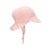 Sterntaler Girls' Peaked Cap with Neck Protection, Sun Hat, Pale