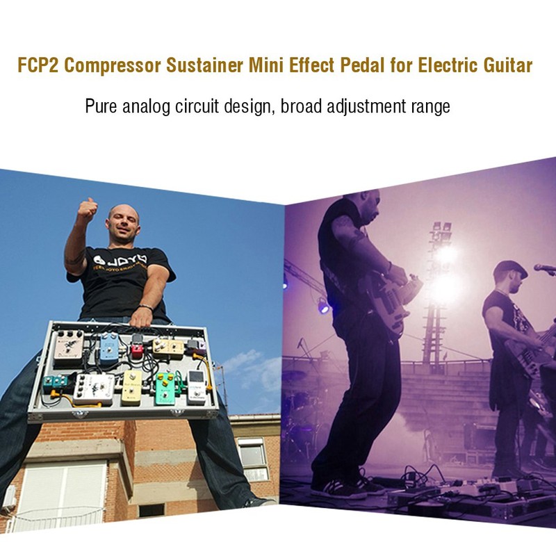 Guitar Effect Pedal, Mini Compressor Sustainer Effect Pedal Instrument Accessory