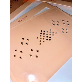 Deepika Mini Bindis ✮ Crystal Indian Bindi Face Jewels Gold Silver Multi Packet