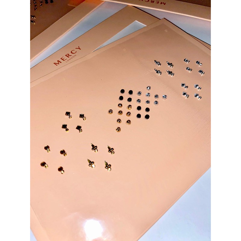 Deepika Mini Bindis ✮ Crystal Indian Bindi Face Jewels Gold