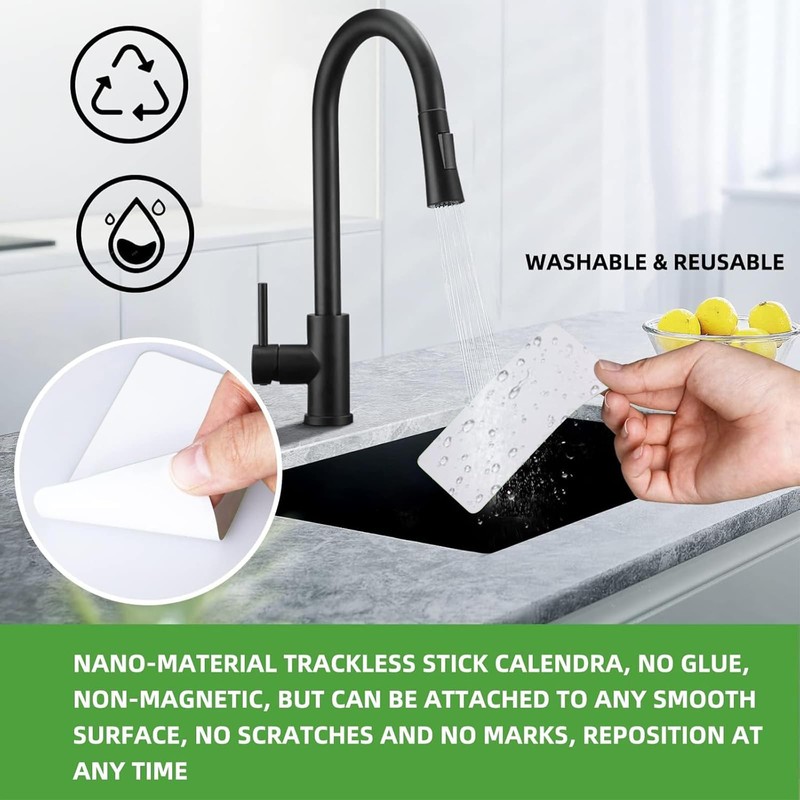 SVNOOC Multiple Use Removable Labels, Dry Wipe Labels Stickers, White,