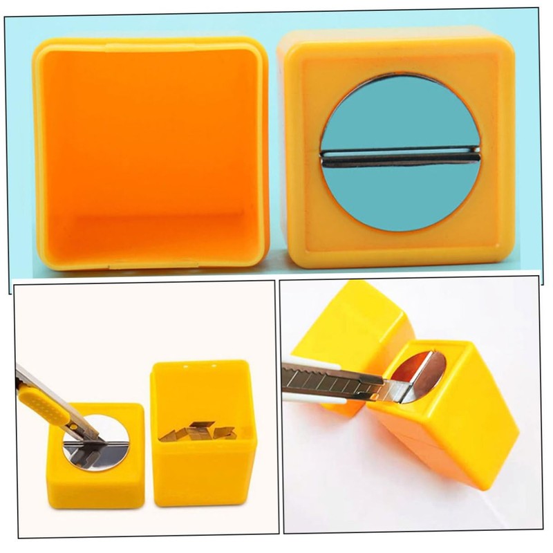 Operitacx 2 Sätze Klinge Aufbewahrungsbox Abs Gelb 3 Stücke *