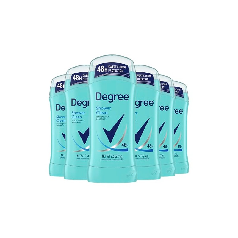 Degree Antitranspirante Desodorante Shower Clean Paquete Protección Contra Sudor Olor