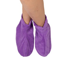 Bed Buddy Foot Warmers with Aromatherapy - Heated Slippers and Feet Warmers for Women - Microwavable Slippers for Women, Lavender Scented, 1 Pair