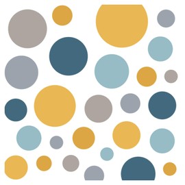 Little Deco DL390 Wall Stickers 86 Dots for Children's Rooms, Boys, Girls, Circles, Colourful, Available in Various Colours