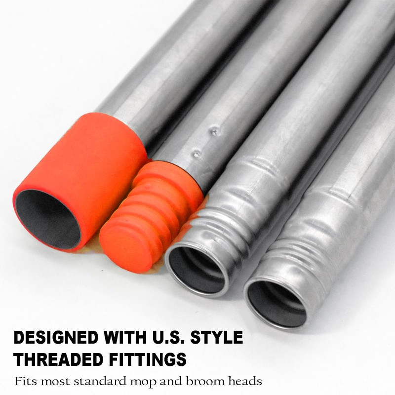 Xifando Mop Handle Replacement - 4-Section Adjustable from 30" to
