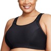 Glamorise Women's Sports Bra, Uniform black