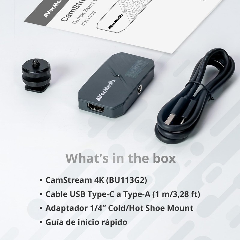 AVerMedia 4K60 HDMI Capture Card for DSLR, Camcorder, GoPro -