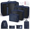 Aysthetics 9 Pcs Packing Cubes for Suitcase with 3 zipper