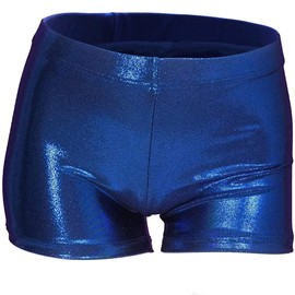 Aosva Kid Girls' Sparkle Dance Tumbling Sport Gymnastics Deep Blue Short 7-8 Years