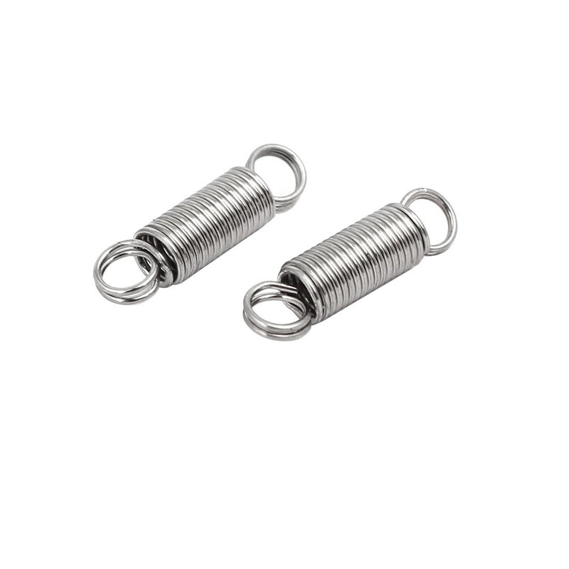 sourcingmap 0.6mmx5mmx20mm 304 Stainless Steel Tension Springs Silver Tone 5pcs