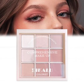 Pink Eyeshadow, 9 Colours Matte Nude Eyeshadow Palette, Pink Eyeshadow Palette Natural Look Eye Shadow Pallets for Women Eye Makeup Nude Eyeshadow Waterproof Eyeshadow