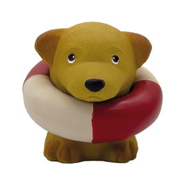 HEVEA Bath Buddy Puppy - Interactive Bath Toy for Children, Hygienic & Safe, 100% Natural Rubber, BPA-Free, Plant-Based, Biodegradable - Fun & Educational Toy (Maggie)