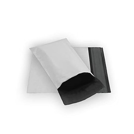 5 EcoSwift 5 x 7 White Small Poly Mailers Size #0 Self Sealing Envelopes Plastic Shipping Mailing Bags 5x7