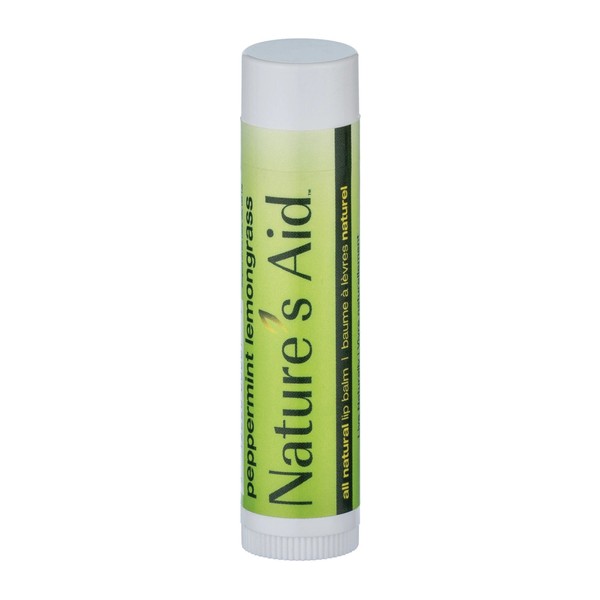 Nature's Aid True Natural Lip Balm Peppermint Lemongrass 15g