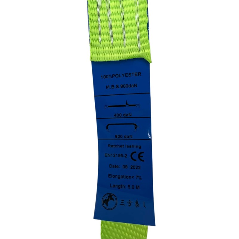 Green Color 3-Way Ratcheting Belt Load Tightener S Hook Specifications