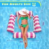 Meegoo Floaties for Adults, 2 Pack Pool Hammock Chair with