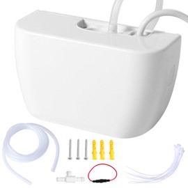 Mini 100-240V White Split Condensate Pump, AC Hvac Silent Condensate Pump, 50/60Hz, External Wall Mount, Self Priming Device, Used for Indoor Air Conditioning, HVAC, Dehumidifier, etc.