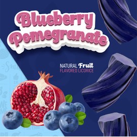 Wiley Wallaby Licorice 10 Ounce Classic Gourmet Soft & Chewy Australian Blueberry Pomegranate Candy Twists, Easter Candy Basket Stuffers, 3 Pack